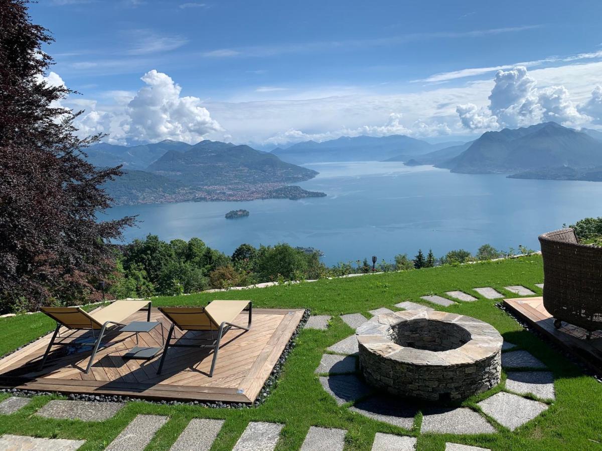 Private Luxury Spa & Silence Retreat With Spectacular View Over The Lake Maggiore Stresa Esterno foto