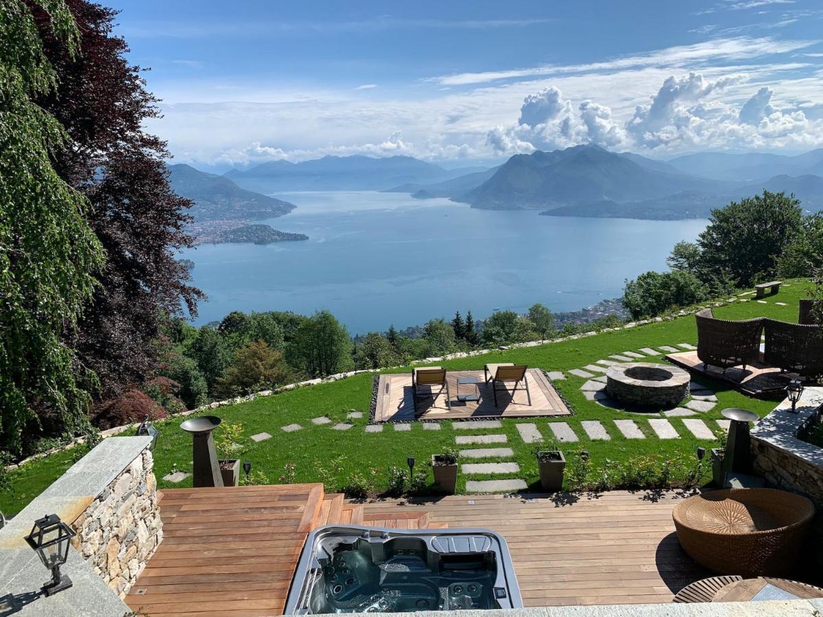 Private Luxury Spa & Silence Retreat With Spectacular View Over The Lake Maggiore Stresa Esterno foto