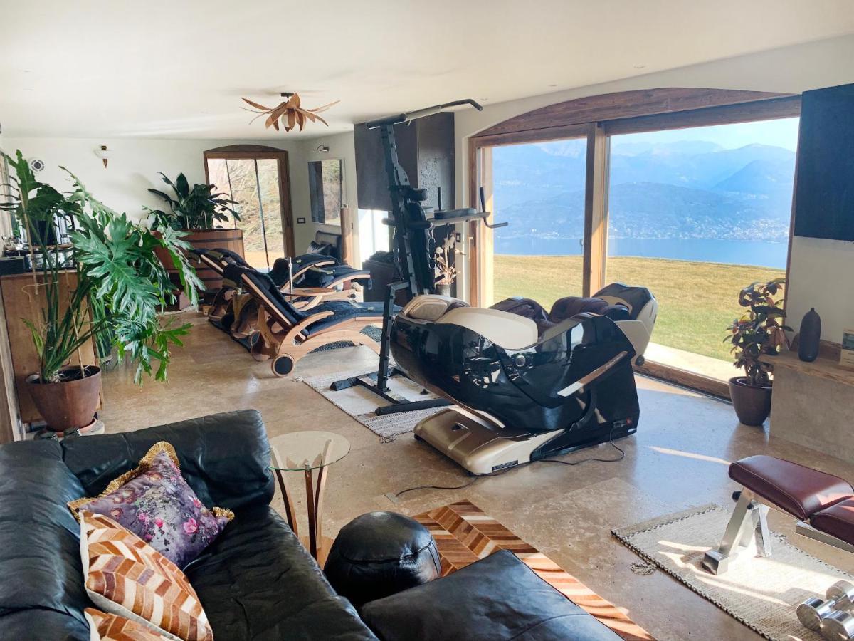 Private Luxury Spa & Silence Retreat With Spectacular View Over The Lake Maggiore Stresa Esterno foto