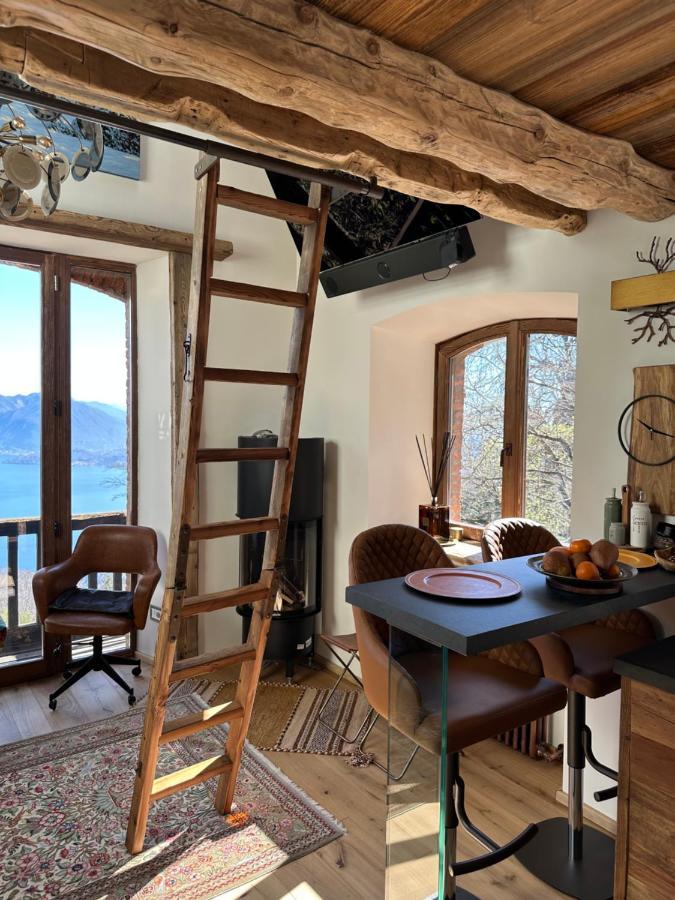 Private Luxury Spa & Silence Retreat With Spectacular View Over The Lake Maggiore Stresa Esterno foto
